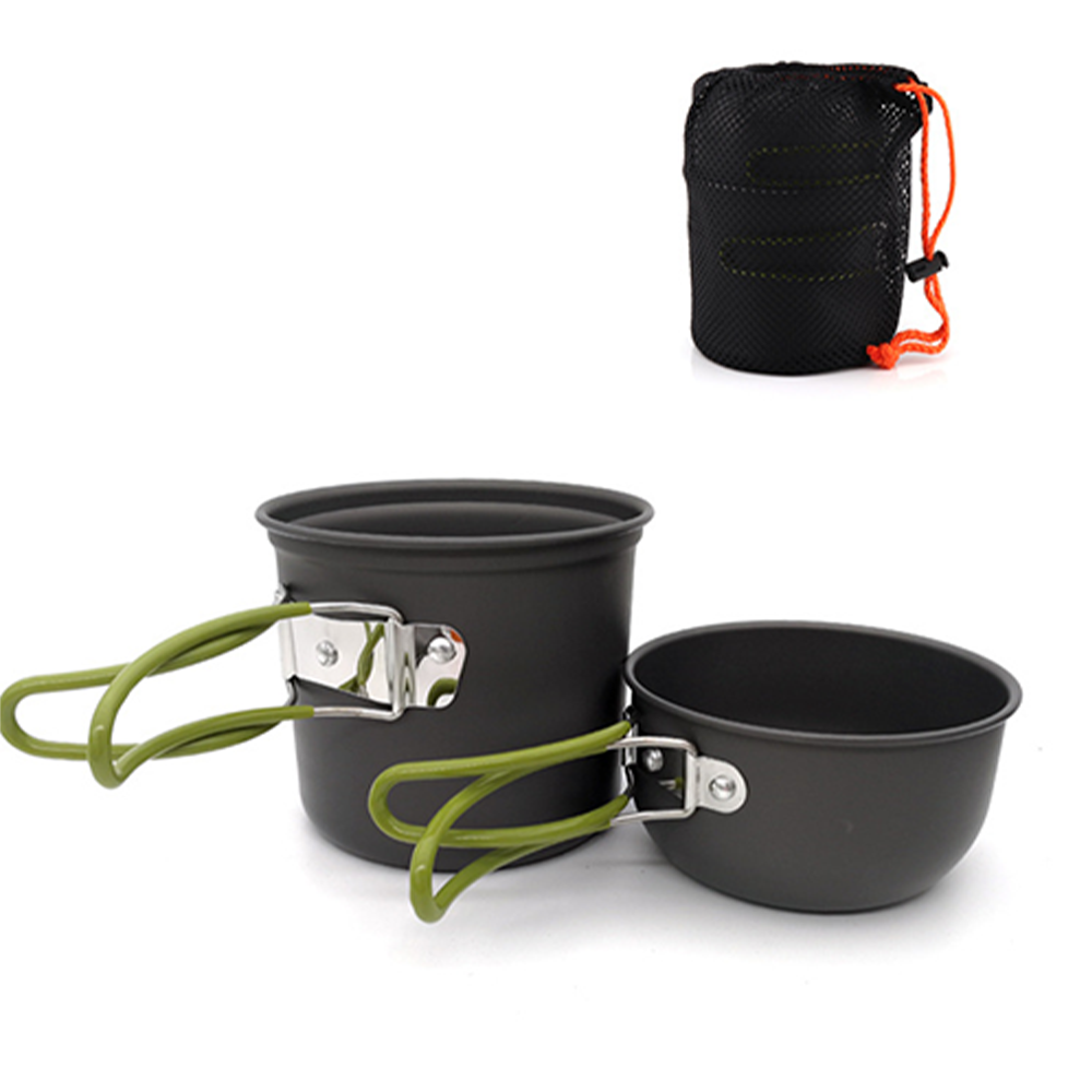 Camping Cooking Kits - Pacoone Ultralight Camping Tableware Cooking Pot