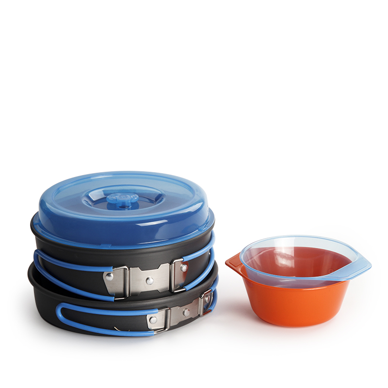 Camping Cooking Kits - Camping Cookware Backpacking Pot Pan Bowls