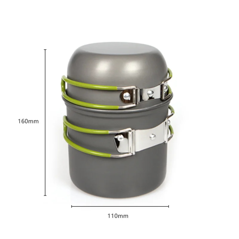 Ultralight Camping Pot Set: Ca - đánh giá và giá Camping Cooking Mess Kit