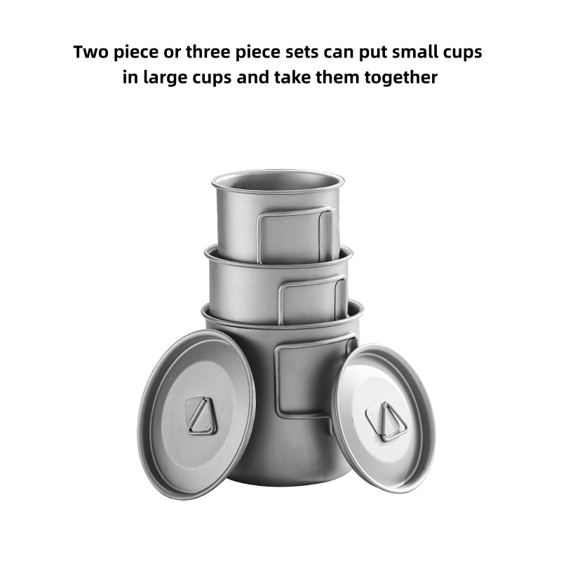 Titanium Camping Mug with Fold - đánh giá và giá Mess Kit Titanium