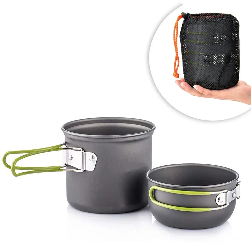 Camping Cookware Mess Kit Ultr - đánh giá và giá Camping Cooking Mess Kit