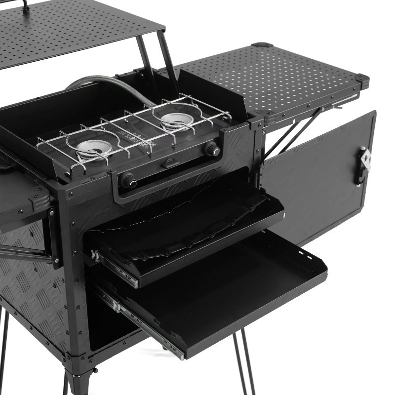 Hot-selling land camping kitch - đánh giá và giá Camping Cooking Table Foldable