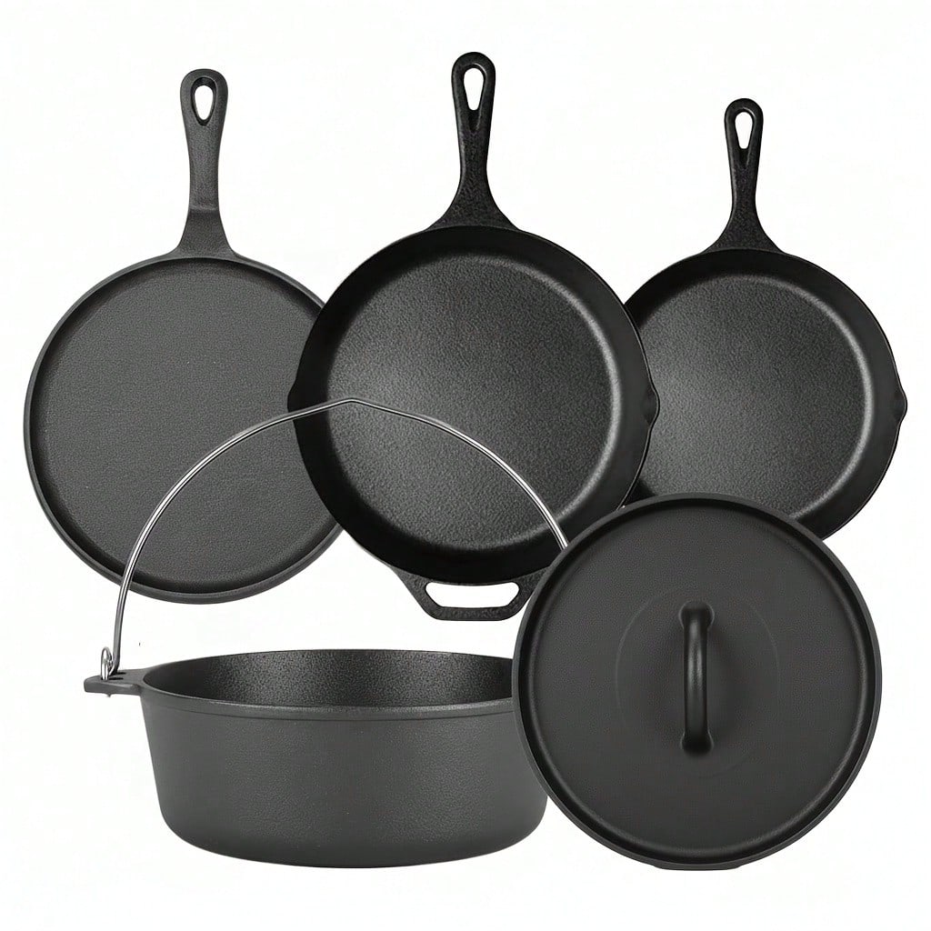 PACILACK Cast Iron Pots And Pa - đánh giá và giá Camping Cooking Essentials