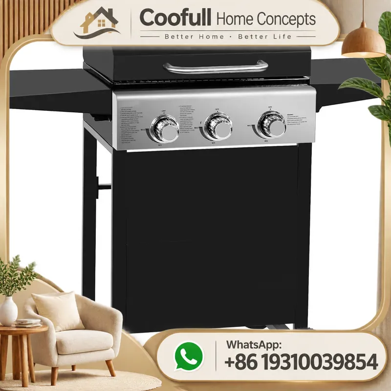 Propane Gas Grill With Side Bu - đánh giá và giá Camping Cooking Table Foldable