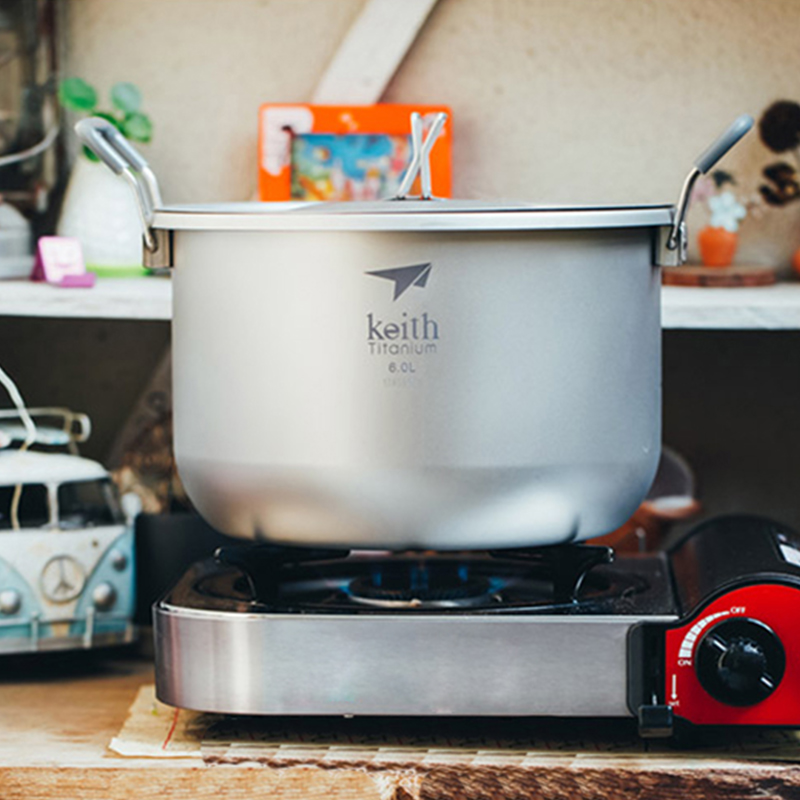 Keith-Camping Cooking Set, Tit - đánh giá và giá Mess Kit Titanium