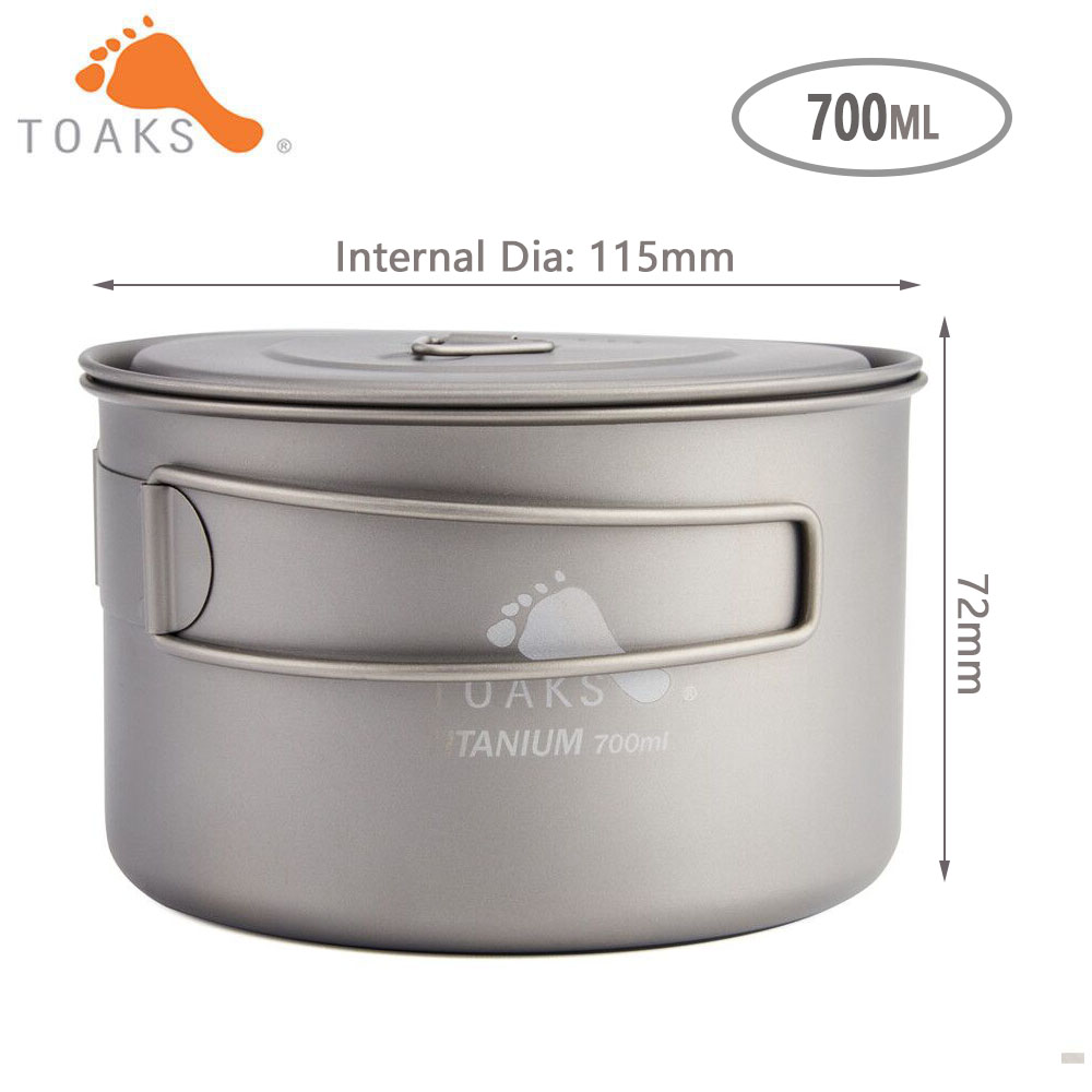 TOAKS Titan Tinh Khiết Cắm Trạ - đánh giá và giá Mess Kit Titanium