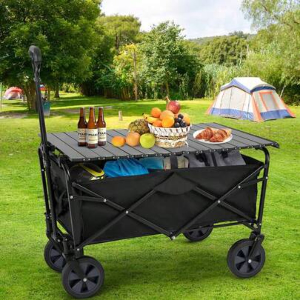 Garden Cart Folding Wagon Coll - đánh giá và giá Camping Cooking Table Foldable