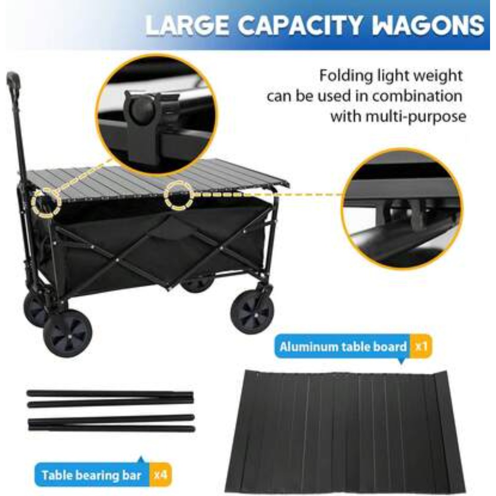 Garden Cart Folding Wagon Coll - đánh giá và giá Camping Cooking Table Foldable