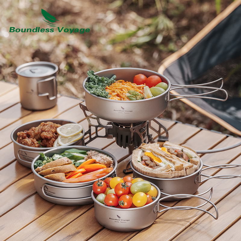 Boundless Voyage Titanium Bowl - đánh giá và giá Mess Kit Titanium