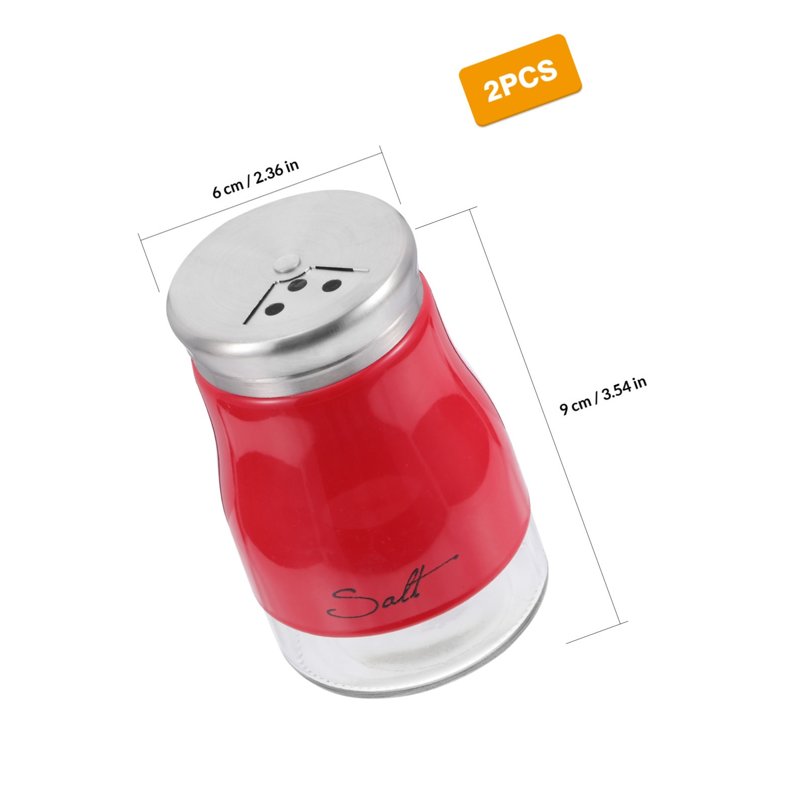 2Pcs Glass Salt Shaker Set Sta - đánh giá và giá Camping Cooking Set