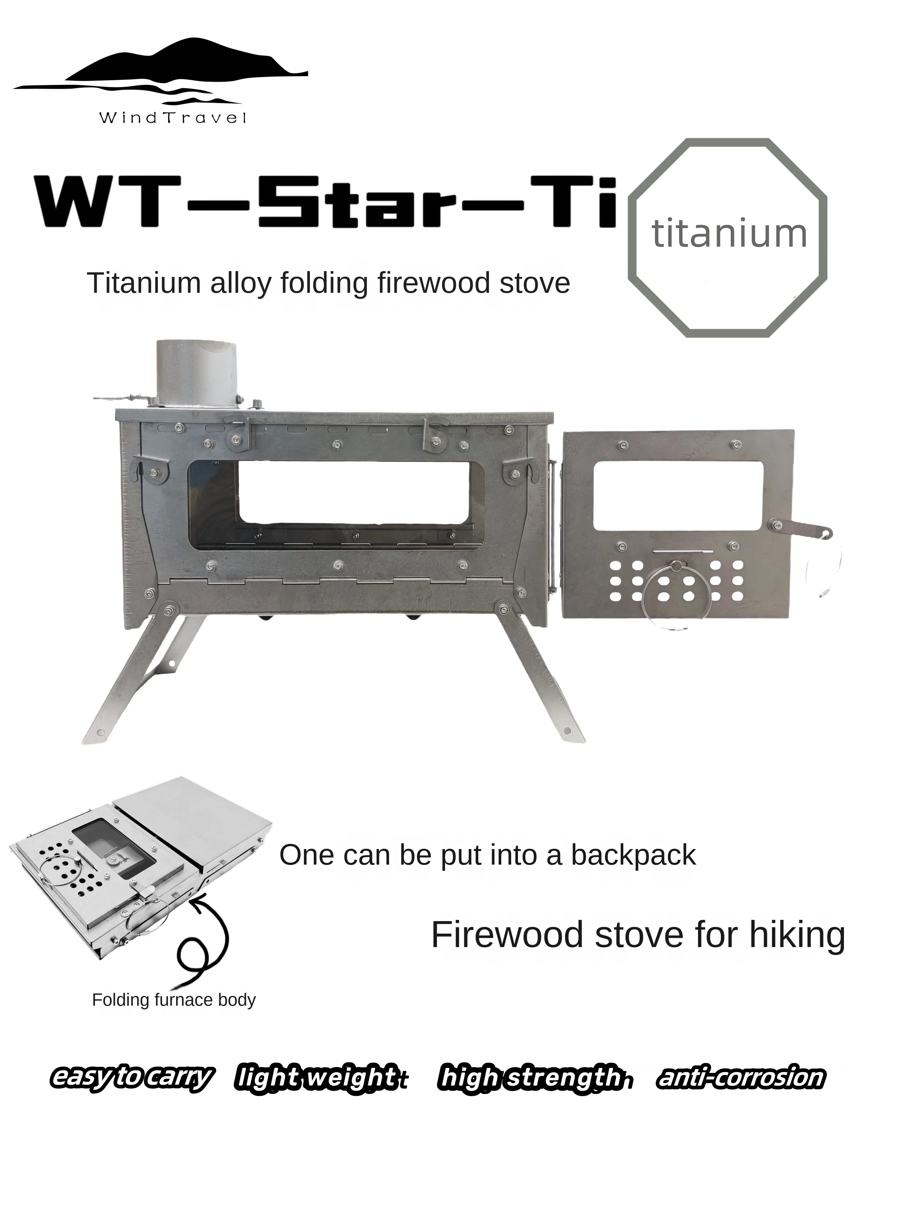 WT Star Ti Titanium Alloy Fold - đánh giá và giá Camping Cooking Equipment Gas