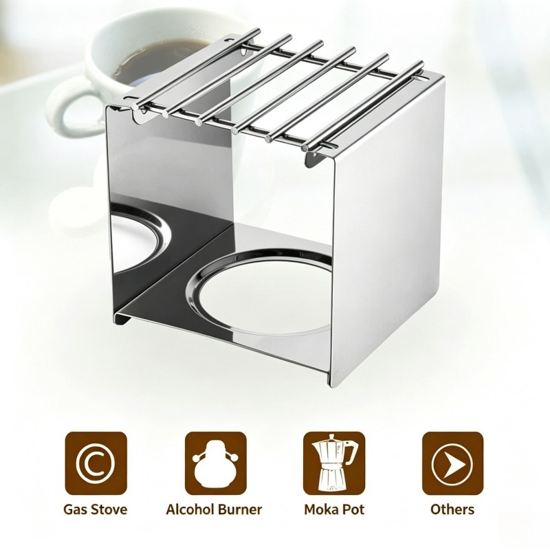 Stainless Steel Square Coffee  - đánh giá và giá Camping Cooking Set