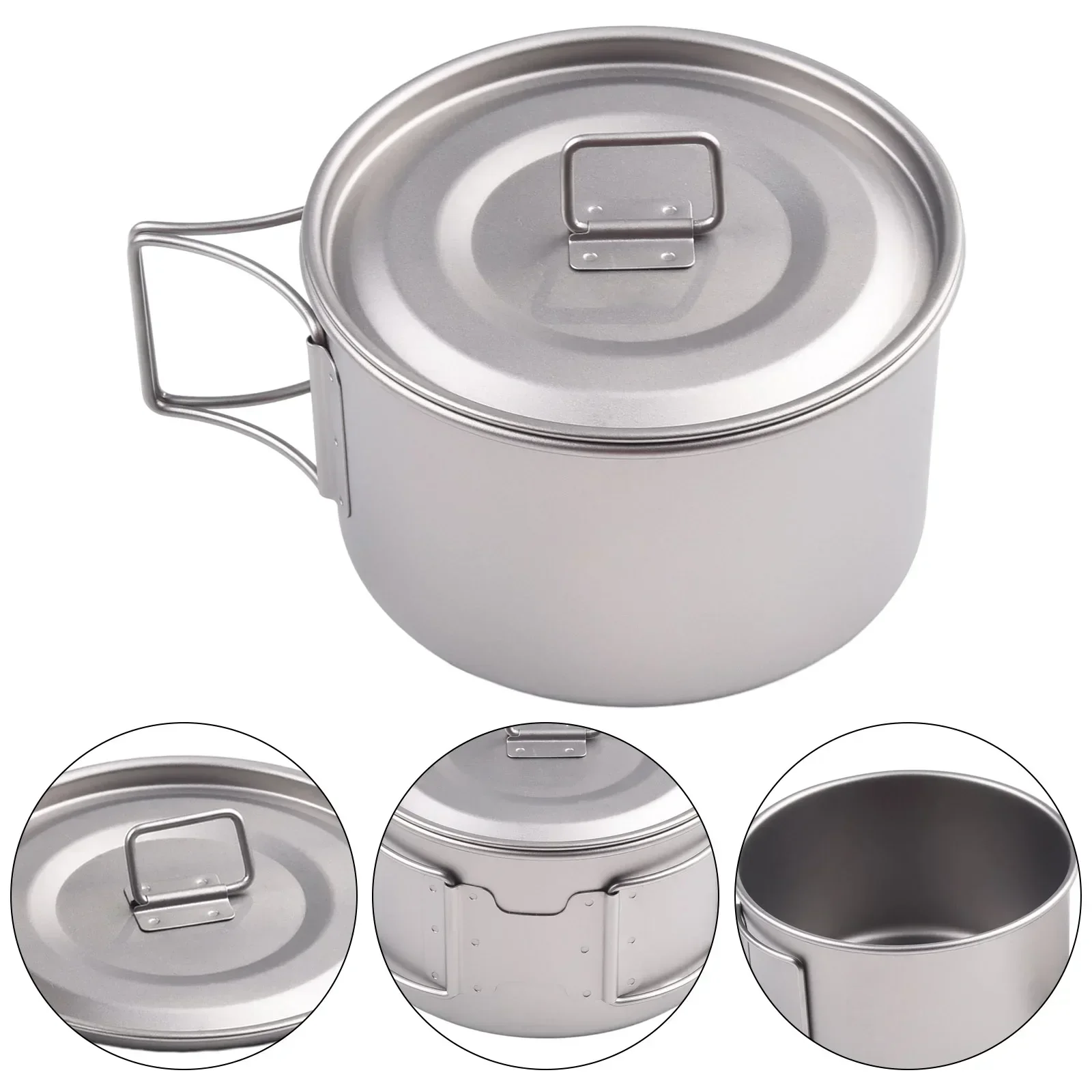 Titanium Bowl With Folding Han - đánh giá và giá Camping Cooking Cover