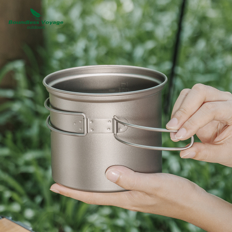 Pure Titanium Folding Boiling  - đánh giá và giá Camping Cooking Set