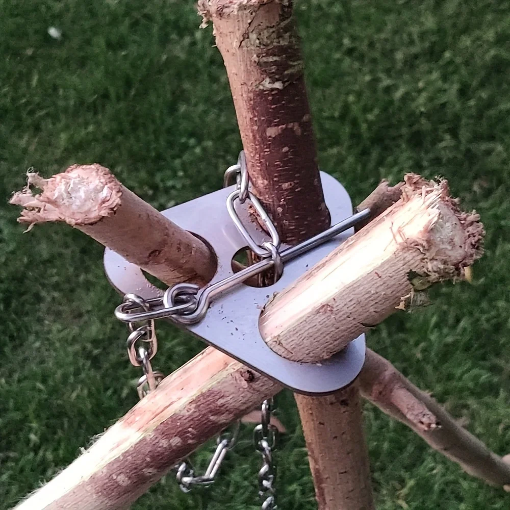 Stainless Steel Camping Tripod - đánh giá và giá Camping Cooking Kits