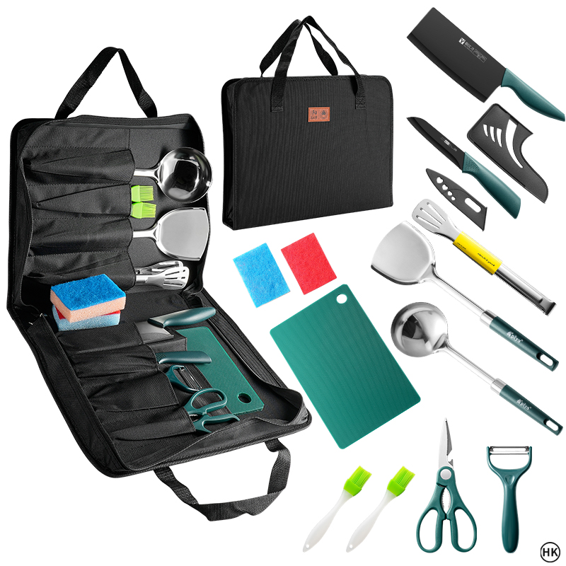 13PCS Camping cooking set, cam - đánh giá và giá Camping Cooking Essentials