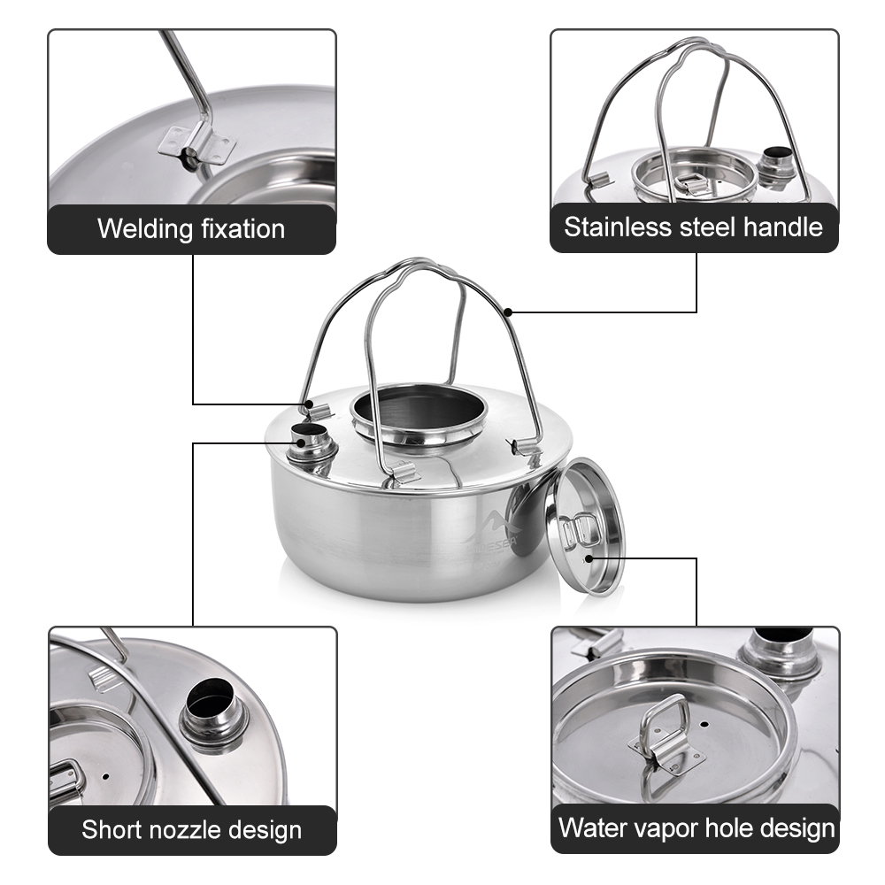 Widesea Camping Outdoor 1.7L S - đánh giá và giá Camping Cooking Essentials