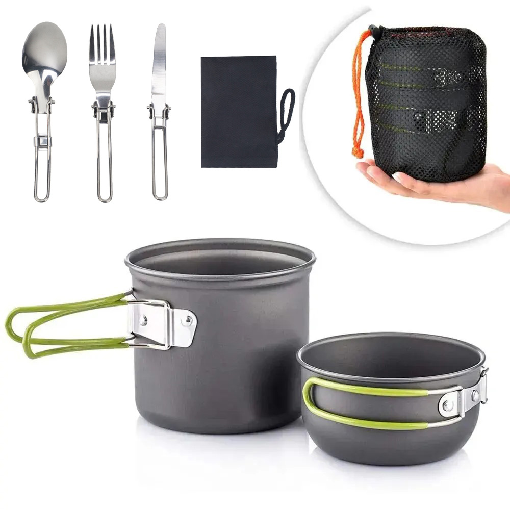 Camping Cookware Mess Kit Ultr - đánh giá và giá Camping Cooking Mess Kit