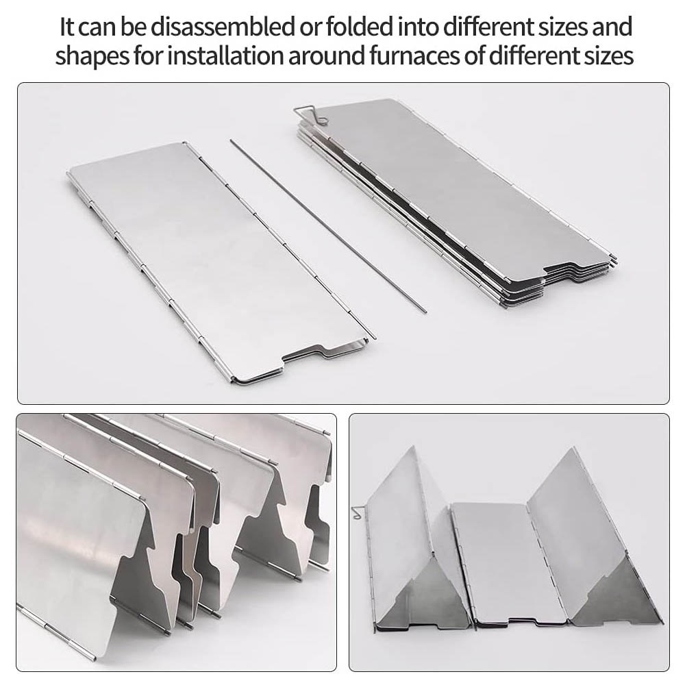 8 Plates Aluminum Windscreen S - đánh giá và giá Camping Cooking Cover