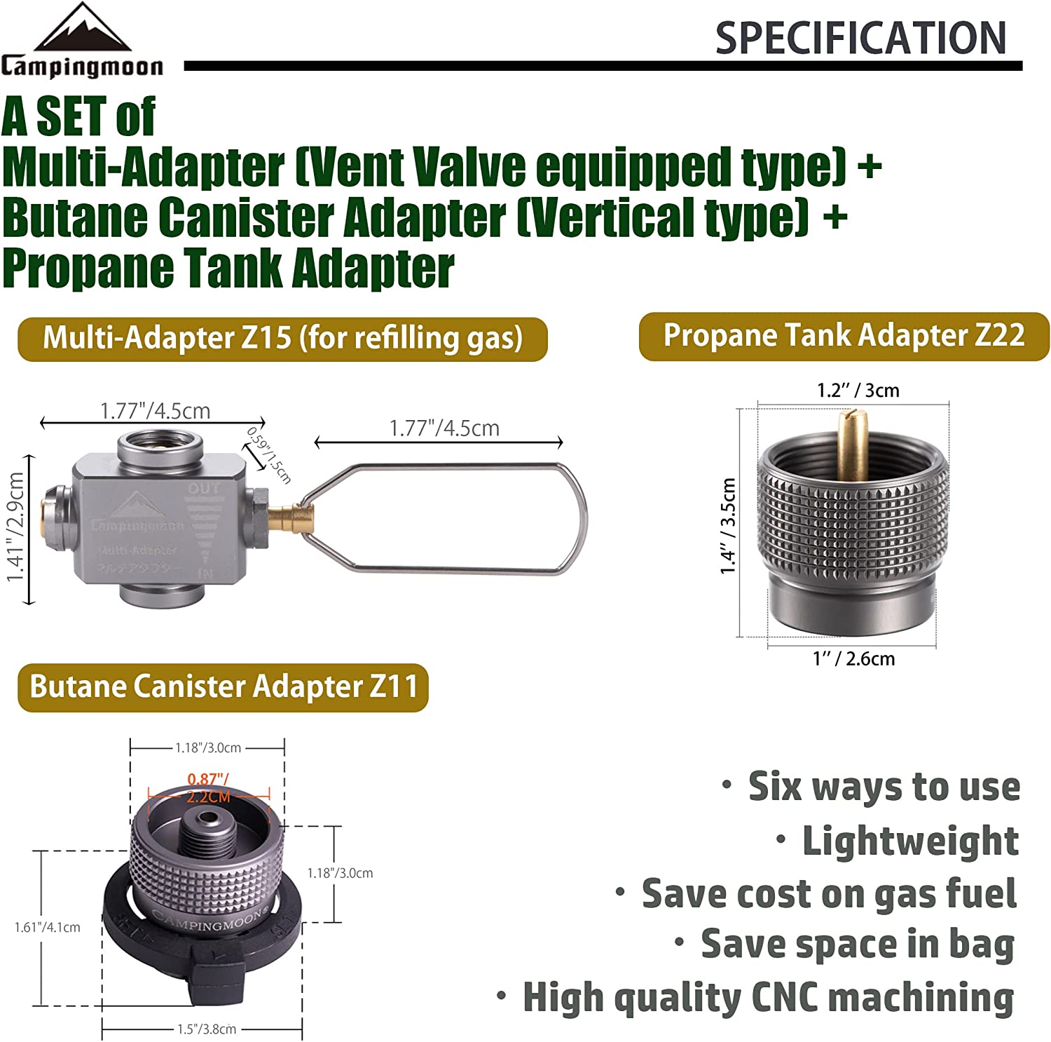 Gas Stove Adapter Gas Save wit - đánh giá và giá Camping Cooking Butane