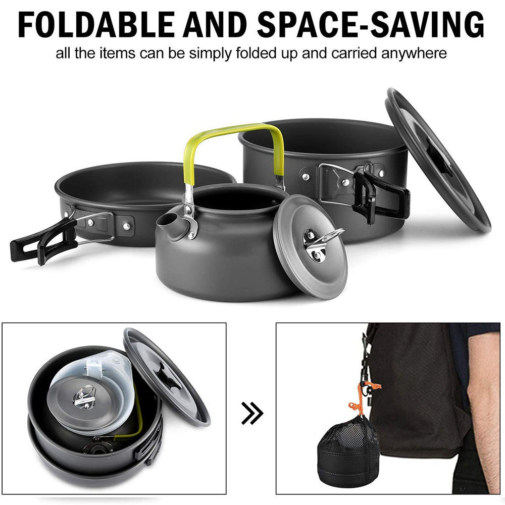 Outdoor Camping Cookware Set M - đánh giá và giá Camping Cooking Set