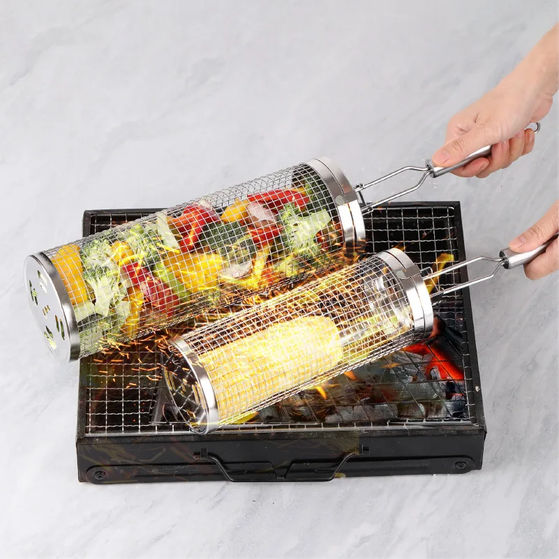 Stainless Steel Rolling Grill  - đánh giá và giá Camping Cooking Essentials
