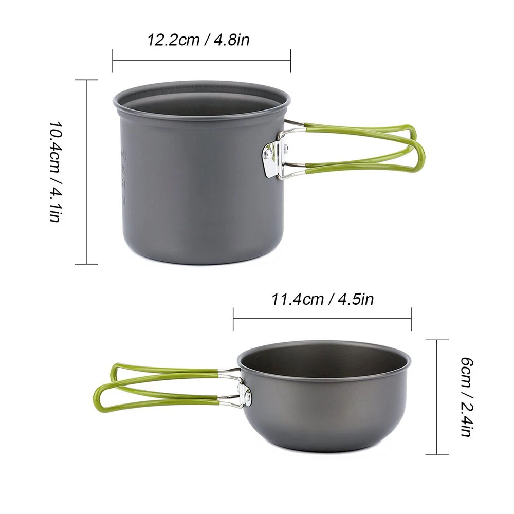 Camping Cookware Kit with Stov - đánh giá và giá Camping Cooking Essentials