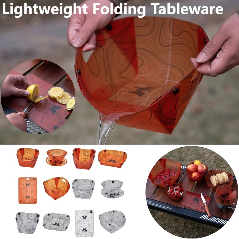 Foldable Camping Tableware Por - đánh giá và giá Camping Cooking Kits