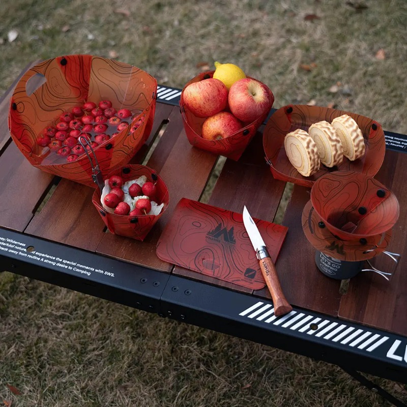 Foldable Camping Tableware Por - đánh giá và giá Camping Cooking Kits